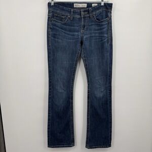 Buckle BKE Jeans Womens 28 Long Blue Bootcut Payton Midrise Stretch Thick Stitch